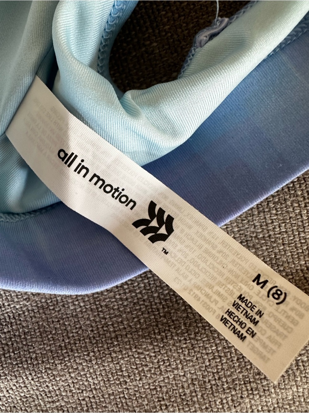 All In Motion Girls Blue and Purple Tie Dye Sports Bra Size M (8) - Picture 7 of 8